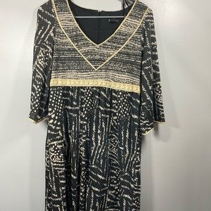 New Direction Dress Black And Cream Size 10 Dress New With Tags